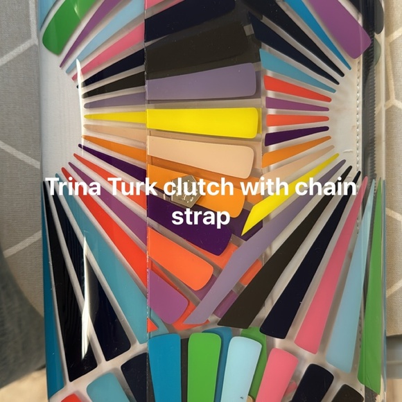 trina turk multicolor clutch - Picture 1 of 2